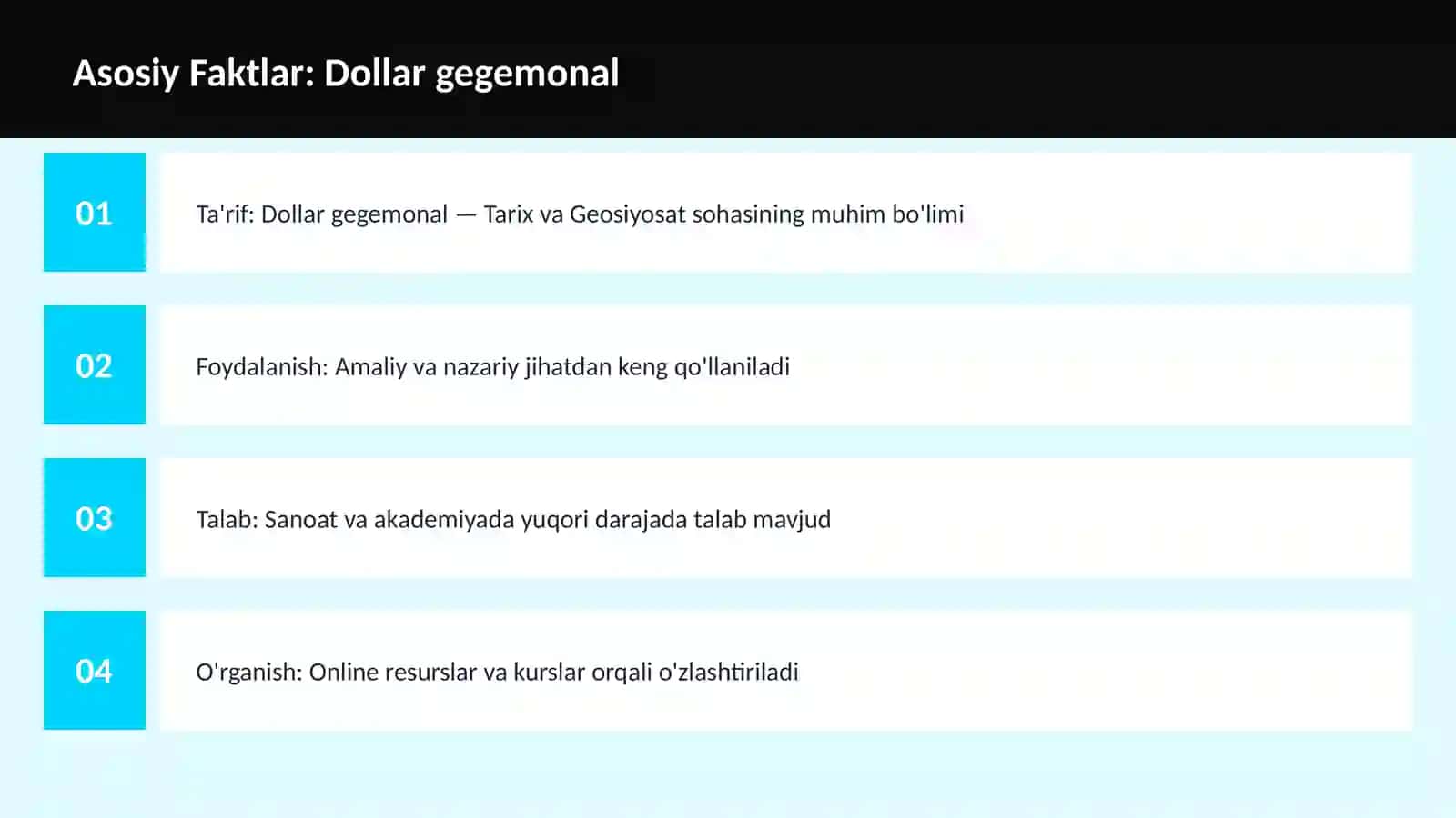 Dollar gegemonal 3
