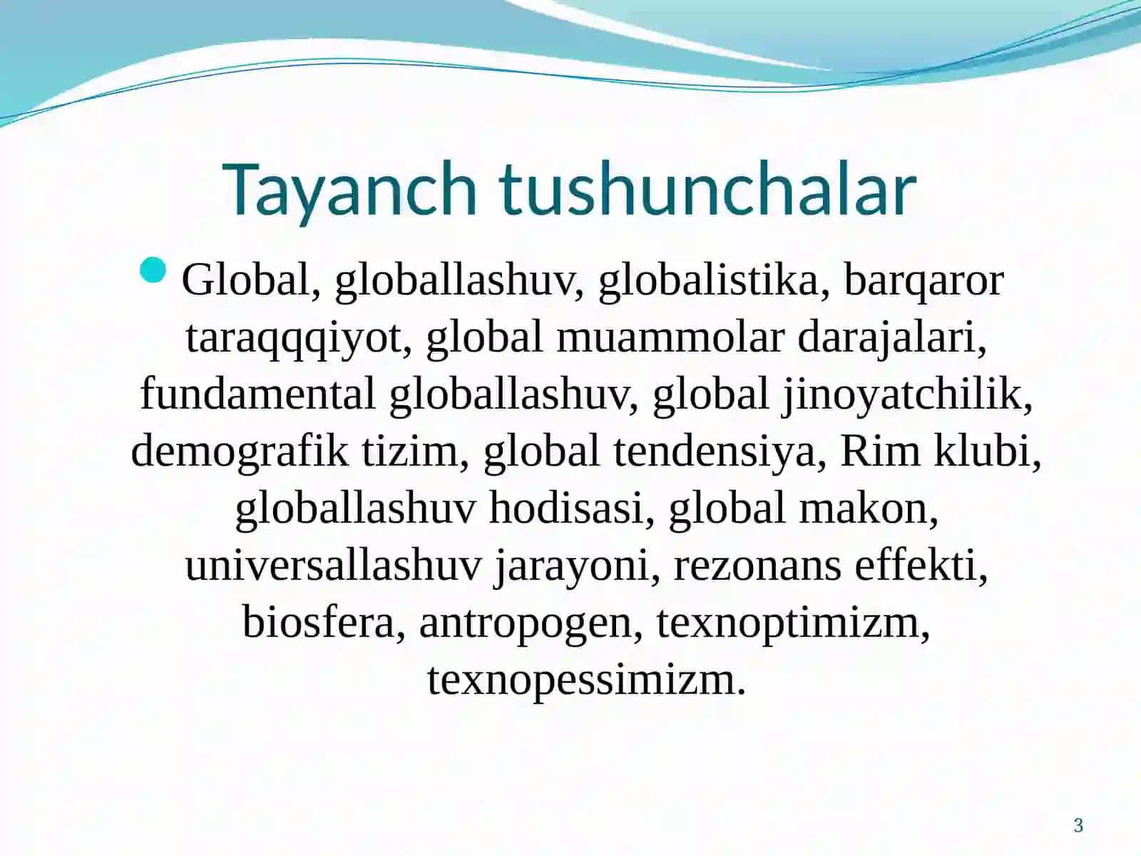 Global jarayonlar va barqaror taraqqiyot 3