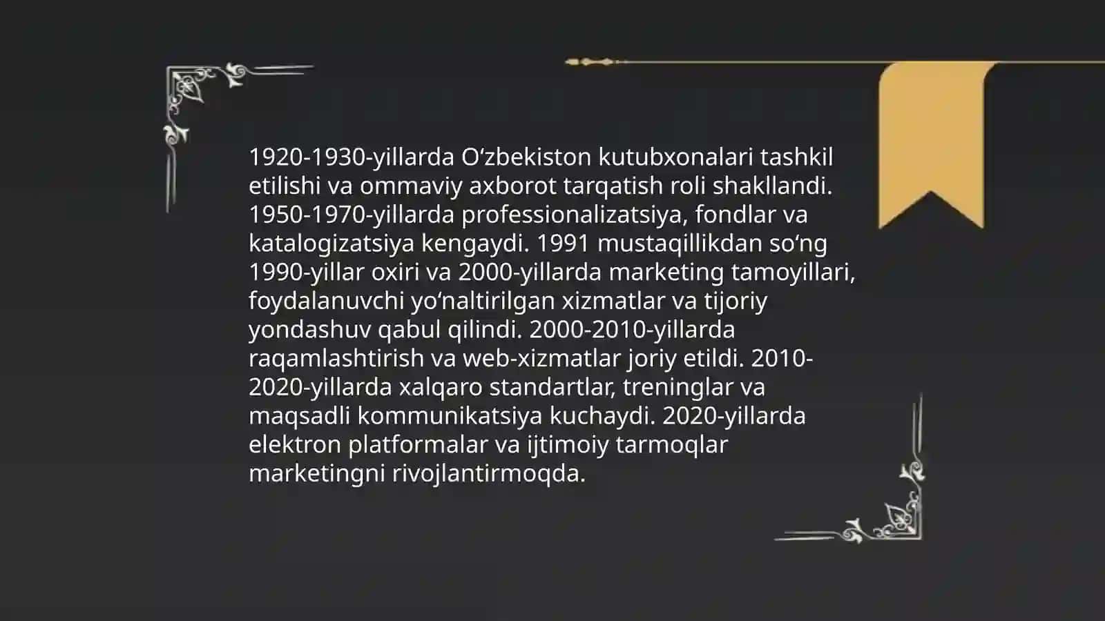 O‘zbekiston kutubxonalarida marketing tajribasi 3