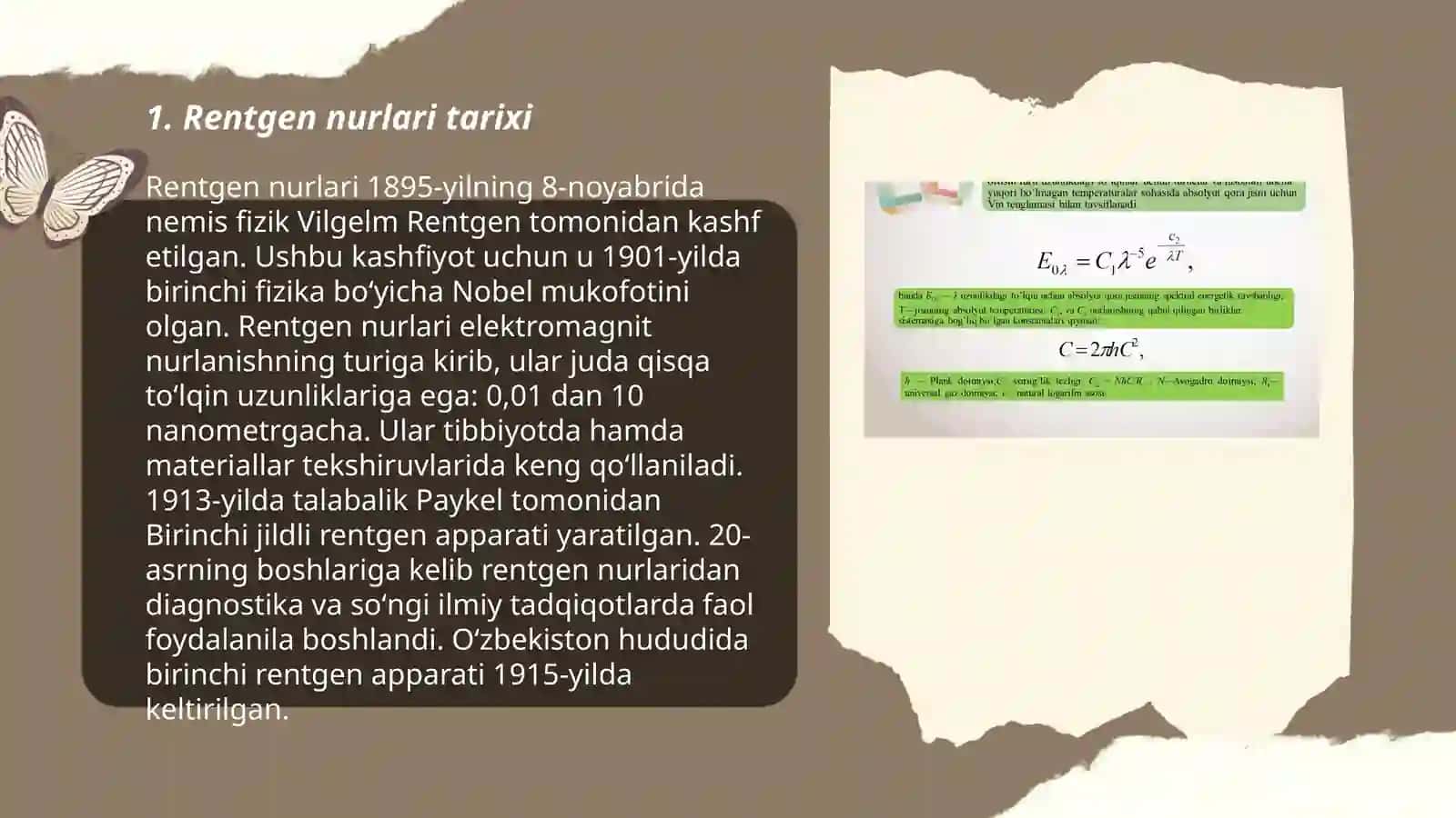 Rentgen nurlari. Absolyut qora jism muammosi 3