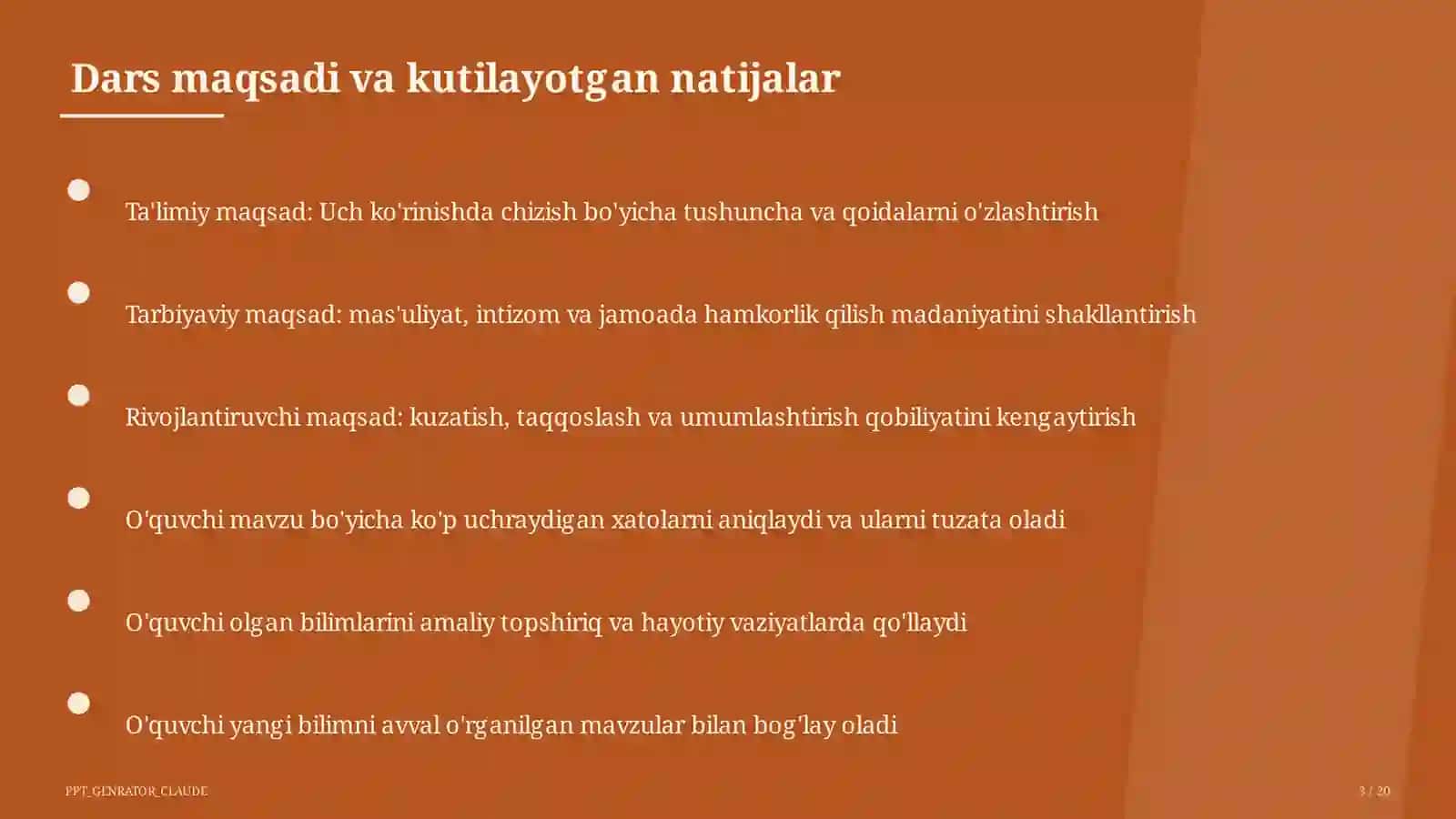 Uch ko'rinishda chizish (8-sinf) 3