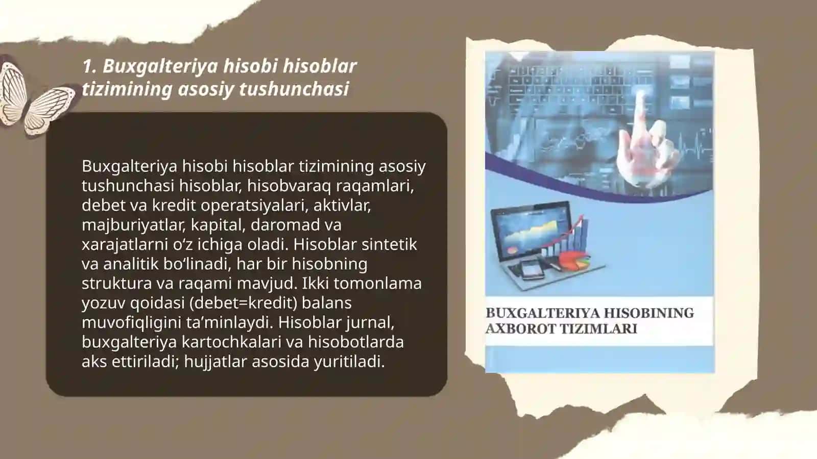 Buxgalteriya hisobi schyotlari tizimi haqida tushuncha 3