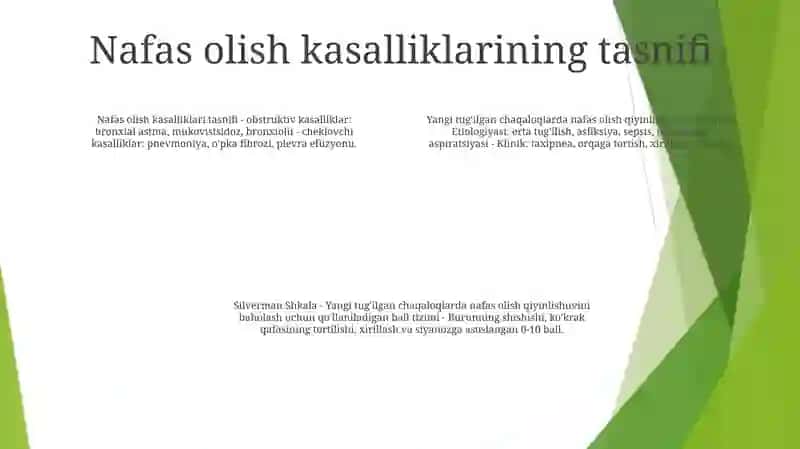 Yangi Tuĝilgan Chaqaloqlarda Nafas Buzilishi Majmuasi 3