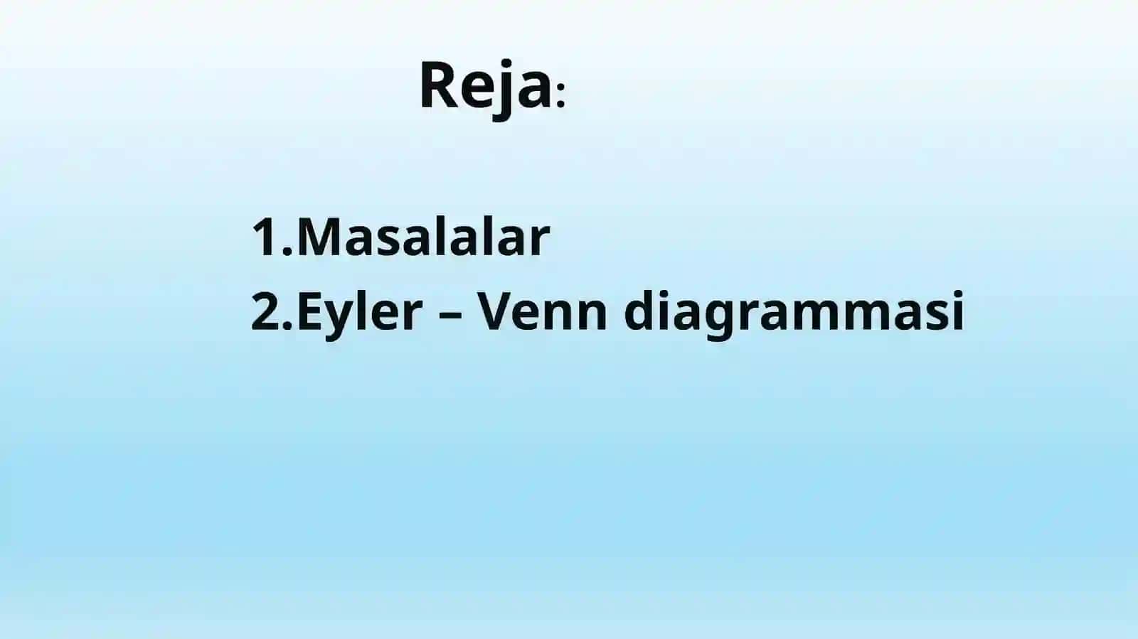 Qarama –qarshi hodisalar.Hodisalar ustida amallar va ularni Eyler-Venn diagrammalarida tasvirlash 3