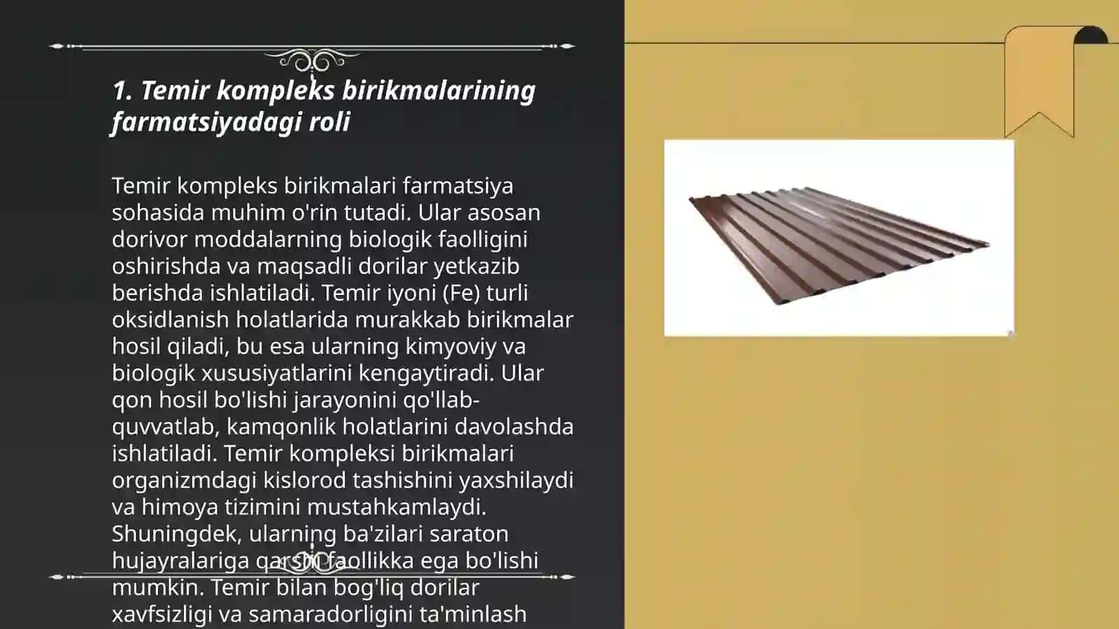 Temir, kobalt, nikel kompleks birikmalari va ularning farmatsiyadagi ahmamiyati 3