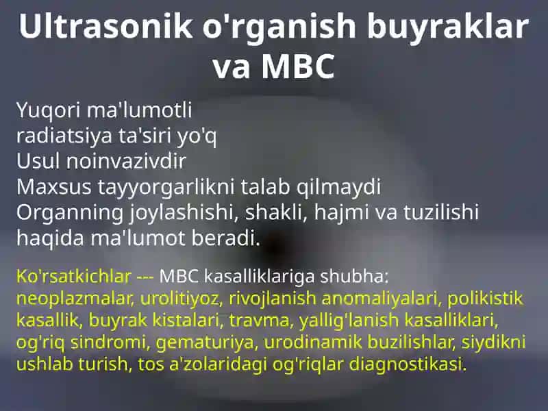 SIYDIK AJRATUVCHI YO'LLAR VA JINSIY AZOLAR KASALLIKLAR NUR TASHXISI 3