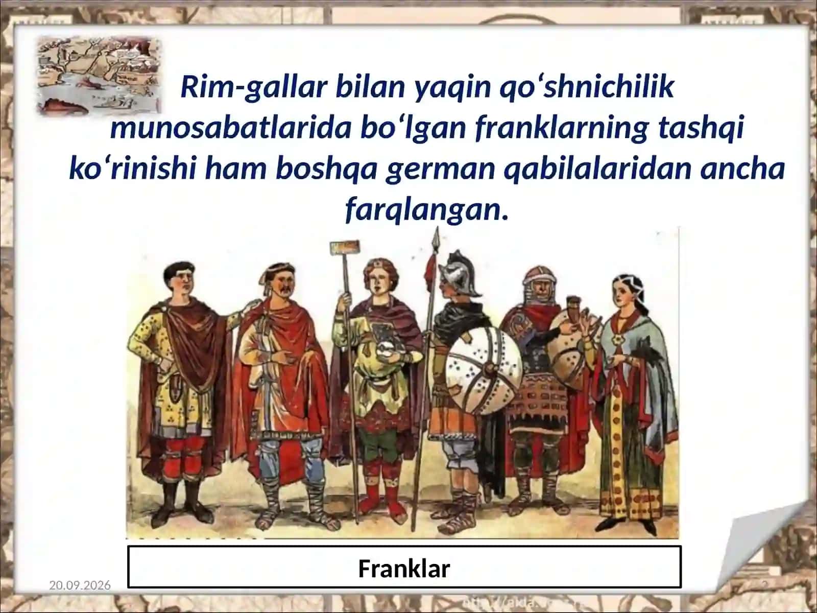 Franklar davlati  7- sinf jahon 3