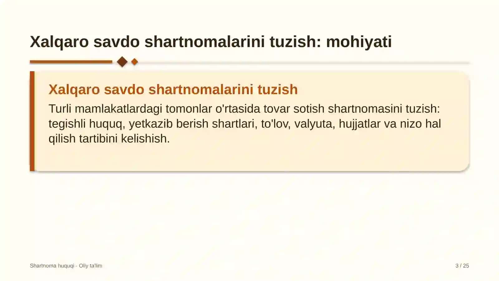 xususiy telekanallarda xalqaro savdo shartnomalarini tuzish 8891 3