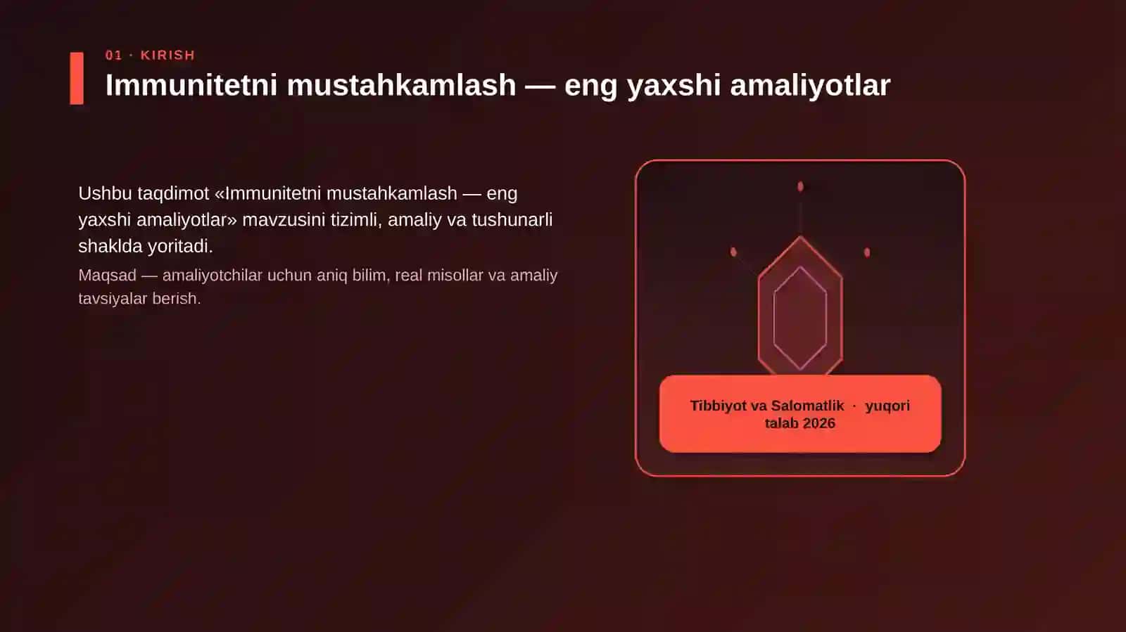 Immunitetni mustahkamlash — eng yaxshi amaliyotlar 3