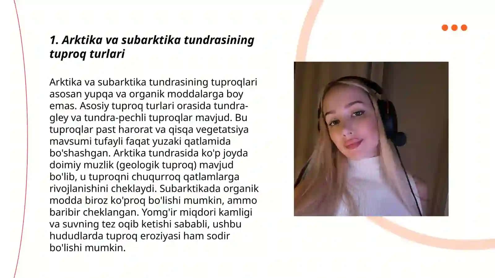 Arktika va subarktika tundrasining tuproqlari 3