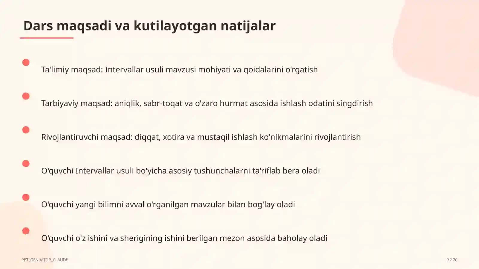 Intervallar usuli (9-sinf) 3