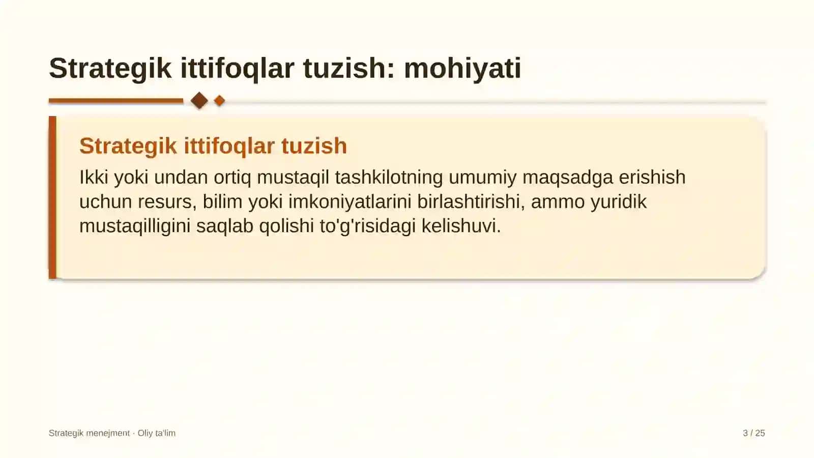 Chakana savdoda strategik ittifoqlar tuzish 3