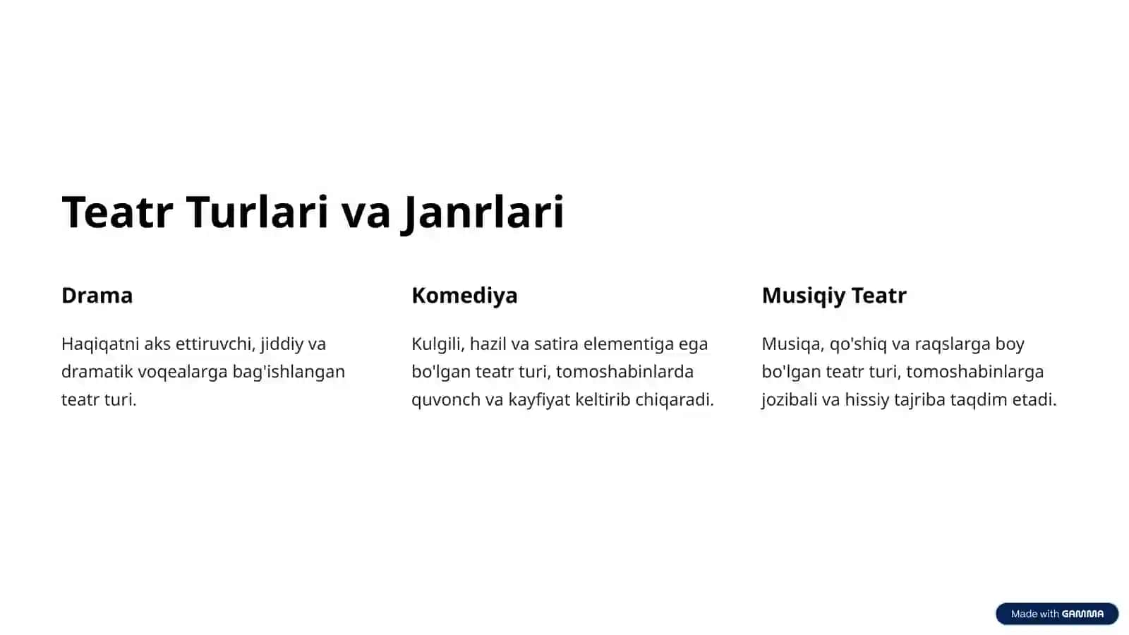Teatr San'ati Tarixidan 3