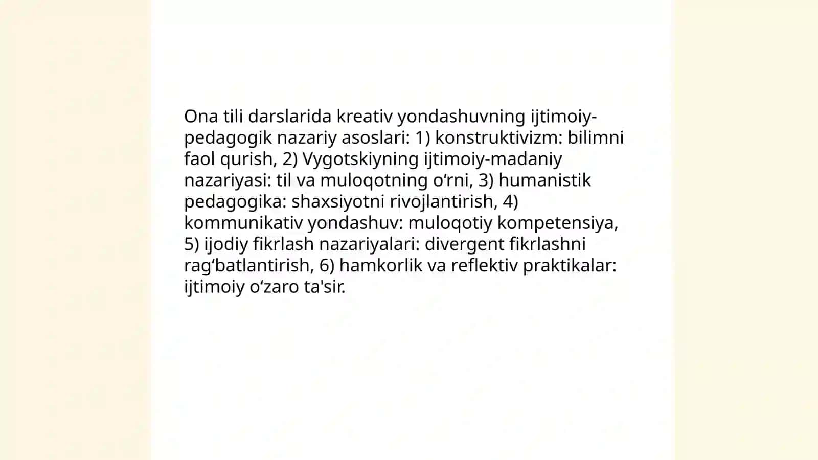 Ona tili darslarida kreativ yondashuvning ijtimoiy-pedagogik ahamiyati 3
