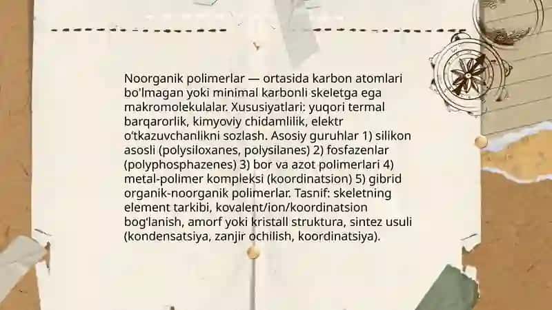 Noorganik polimerlar 3