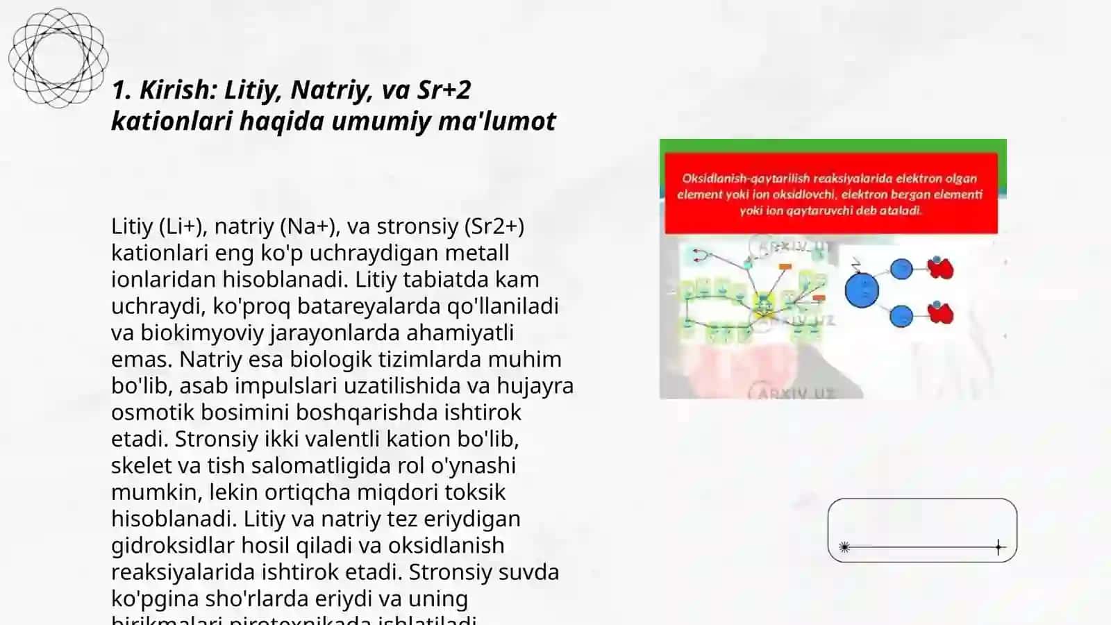 Lit, Nat, Sr+2 Kationlarini Tizimli Tahlil 3