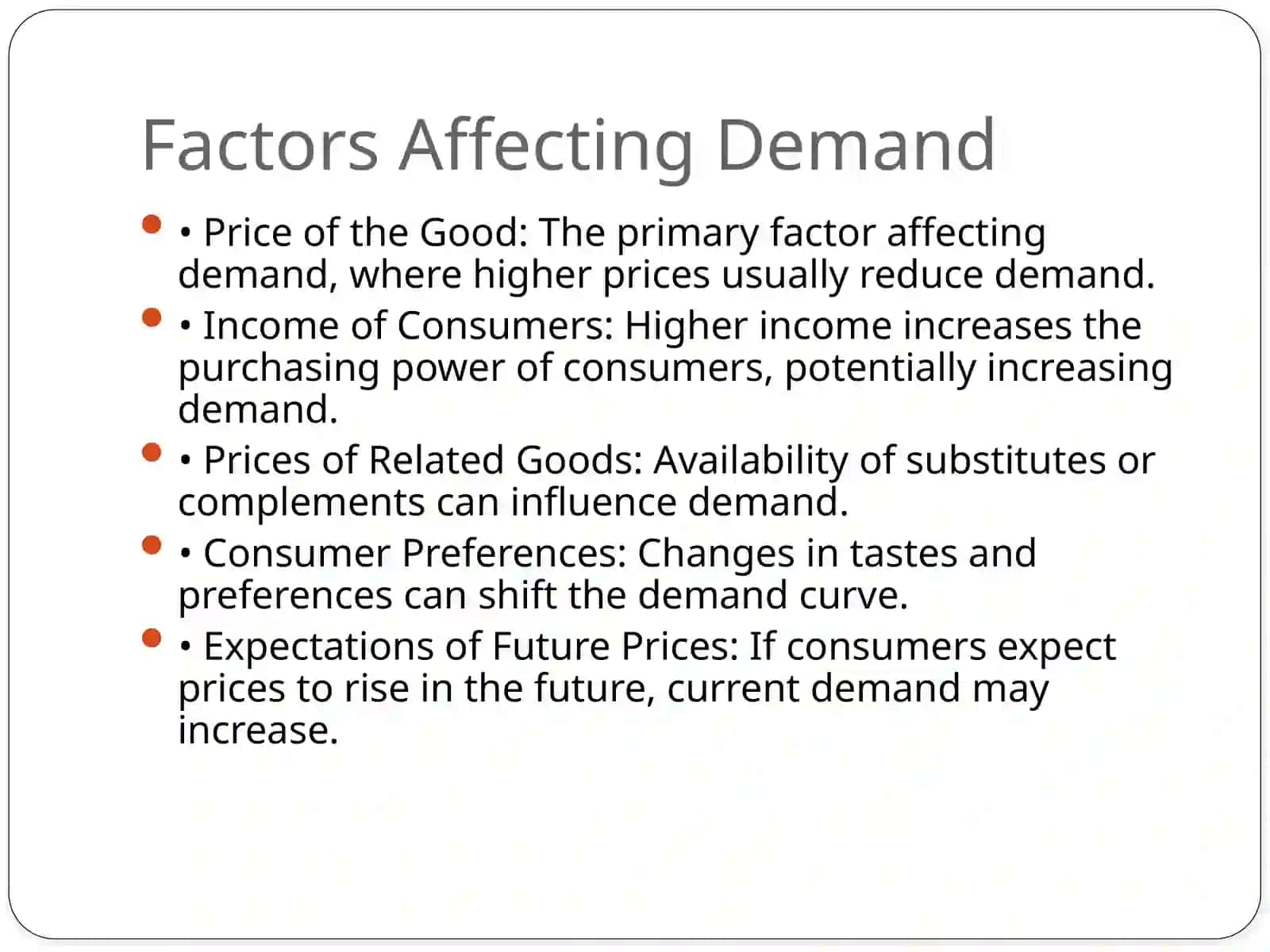 Introduction to Demand Analysis 3