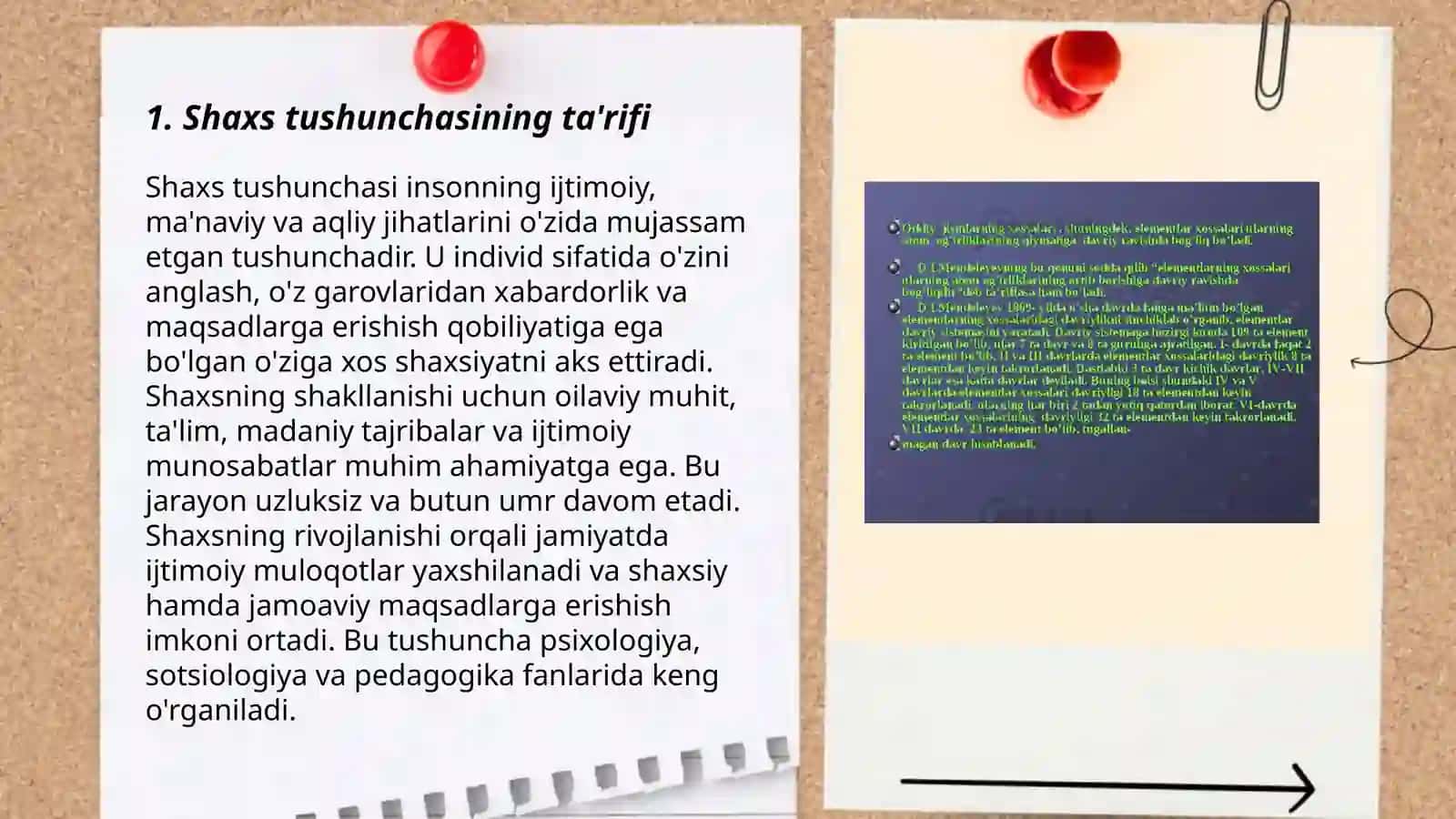Shaxs Tushunchasi va Rivojlanishi 3