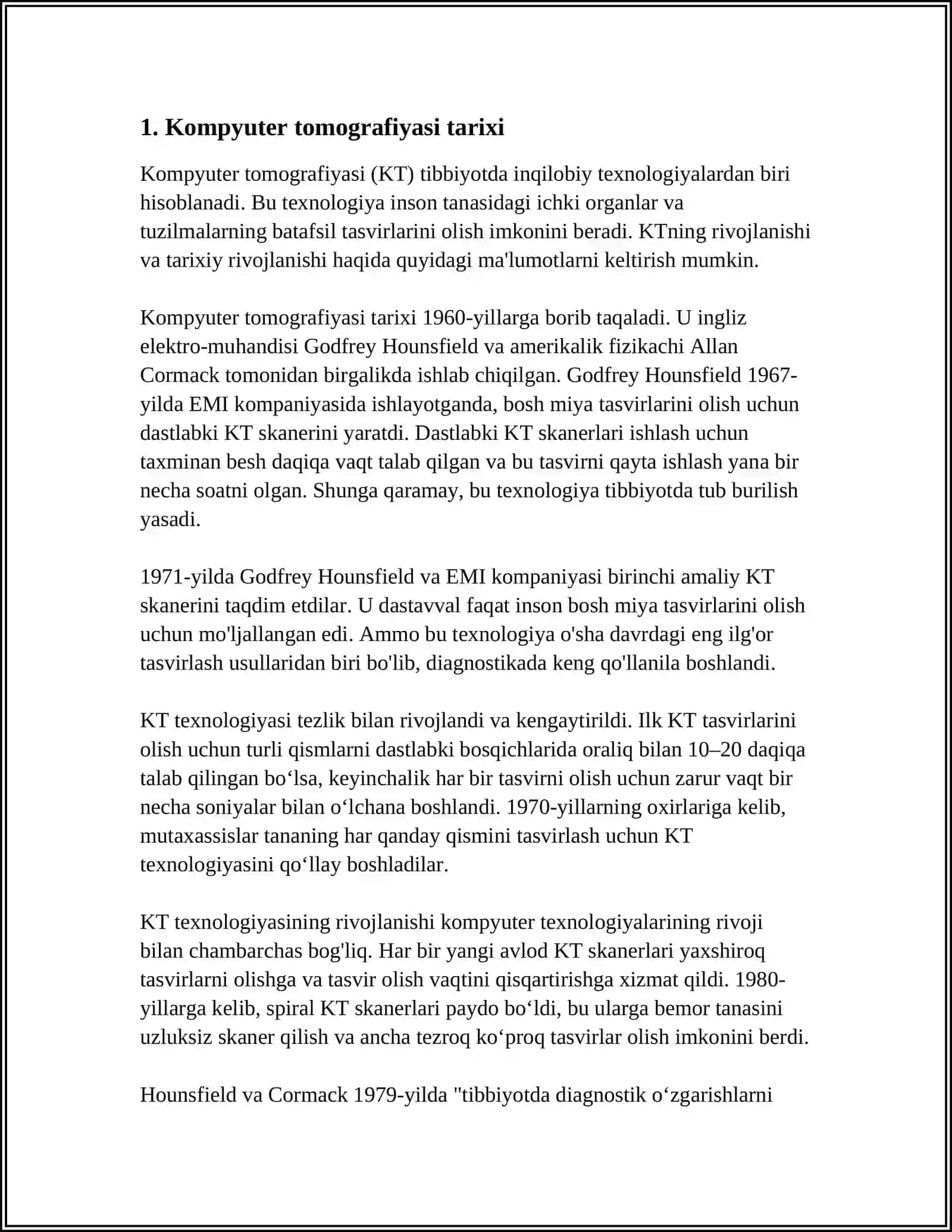 KOMPUTER TOMOGRAFIYASI VA UNI ISHLASHINING FIZIK ASOSLARI 3