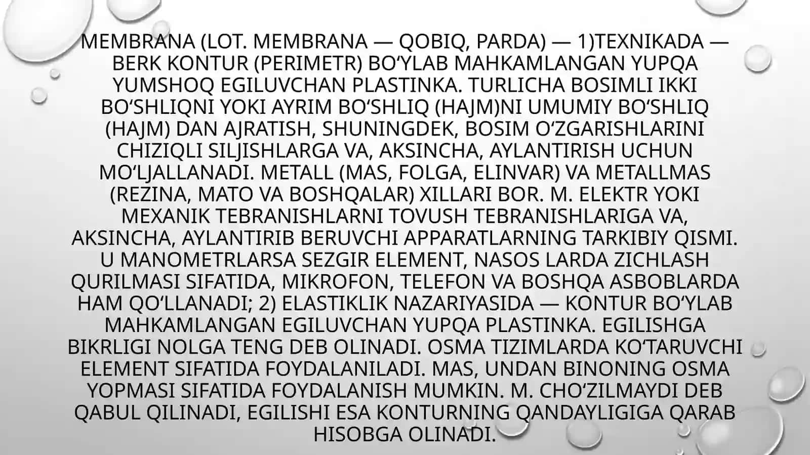 Biologik membrana funksiyasi 3