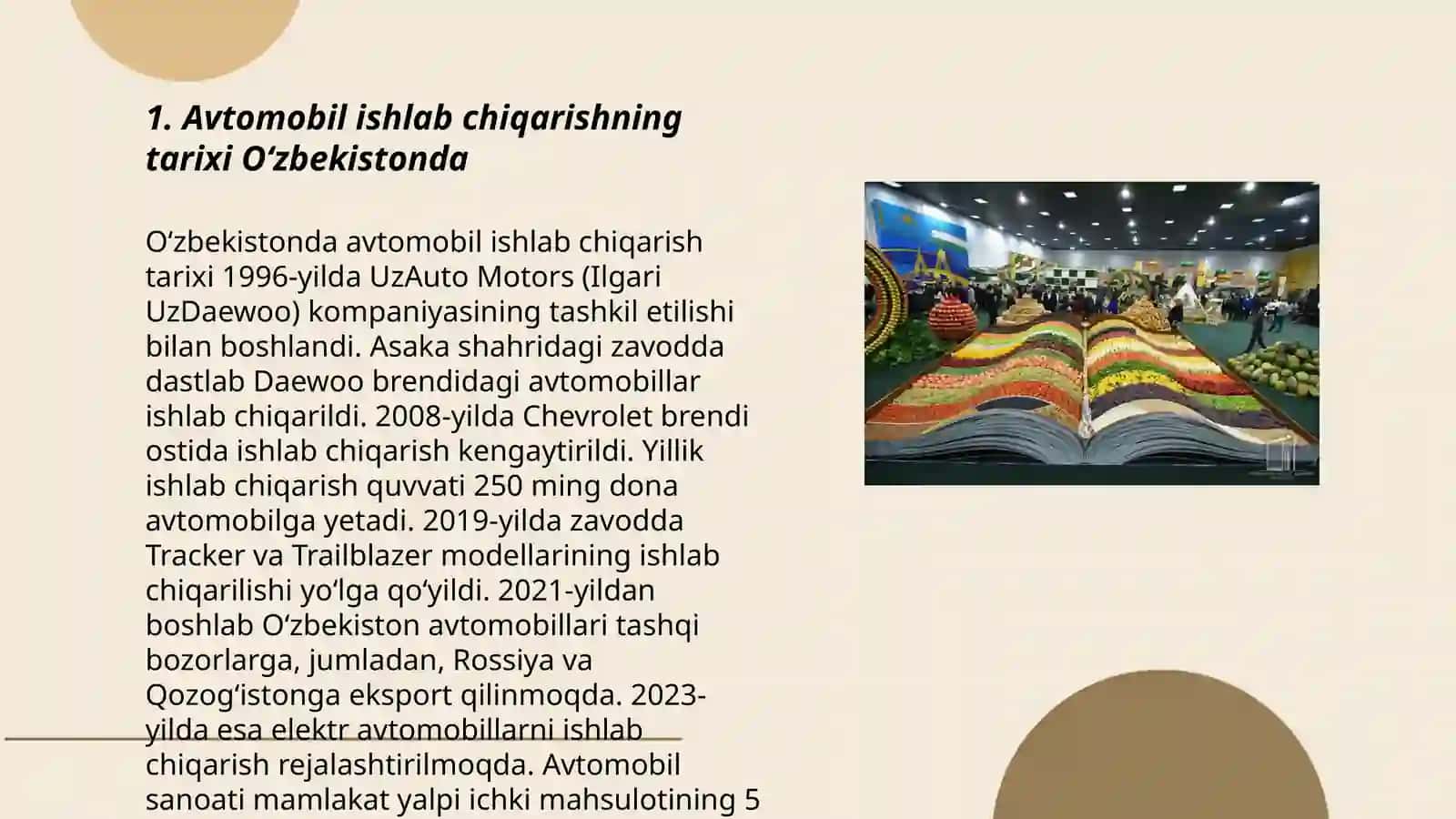 Òzbekistonda avtomobilszlikning rivojlanishi 3