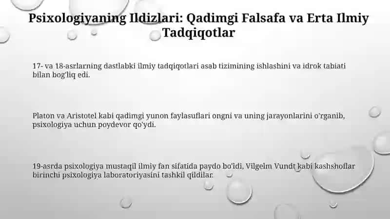 Psixikaning evolyutsiyasi va vujudga kelishi 3
