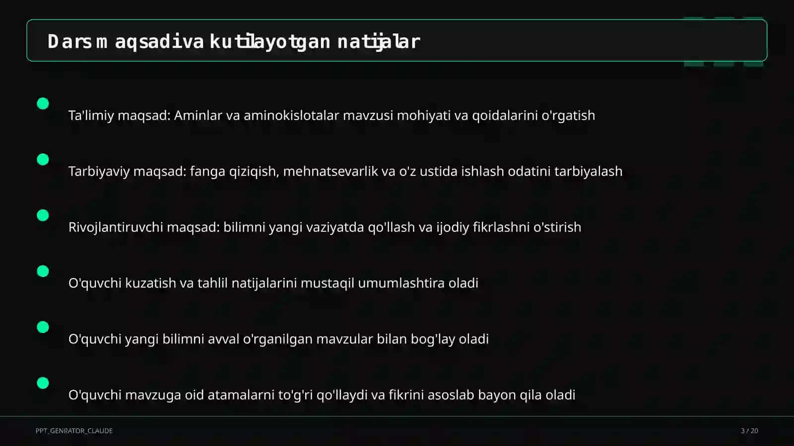 Aminlar va aminokislotalar (11-sinf) 3