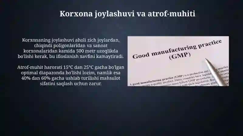 Farmatsevtik sanoat korxonalariga bo'lgan gigiyenik talablar 3