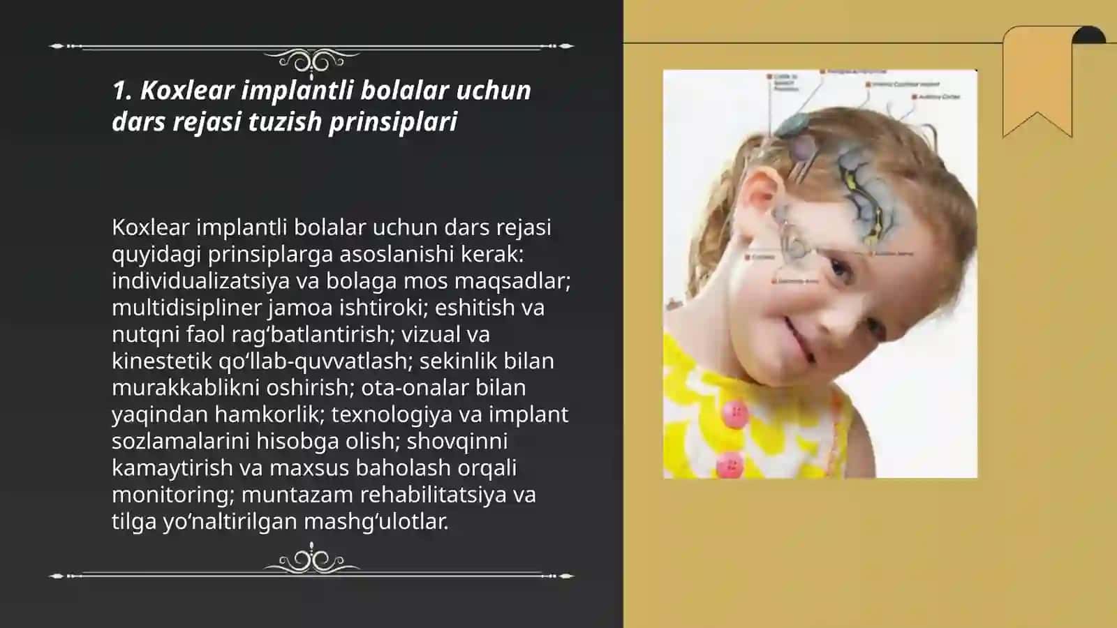 Koxlear bolalar uchun dars ishlanmasi 3
