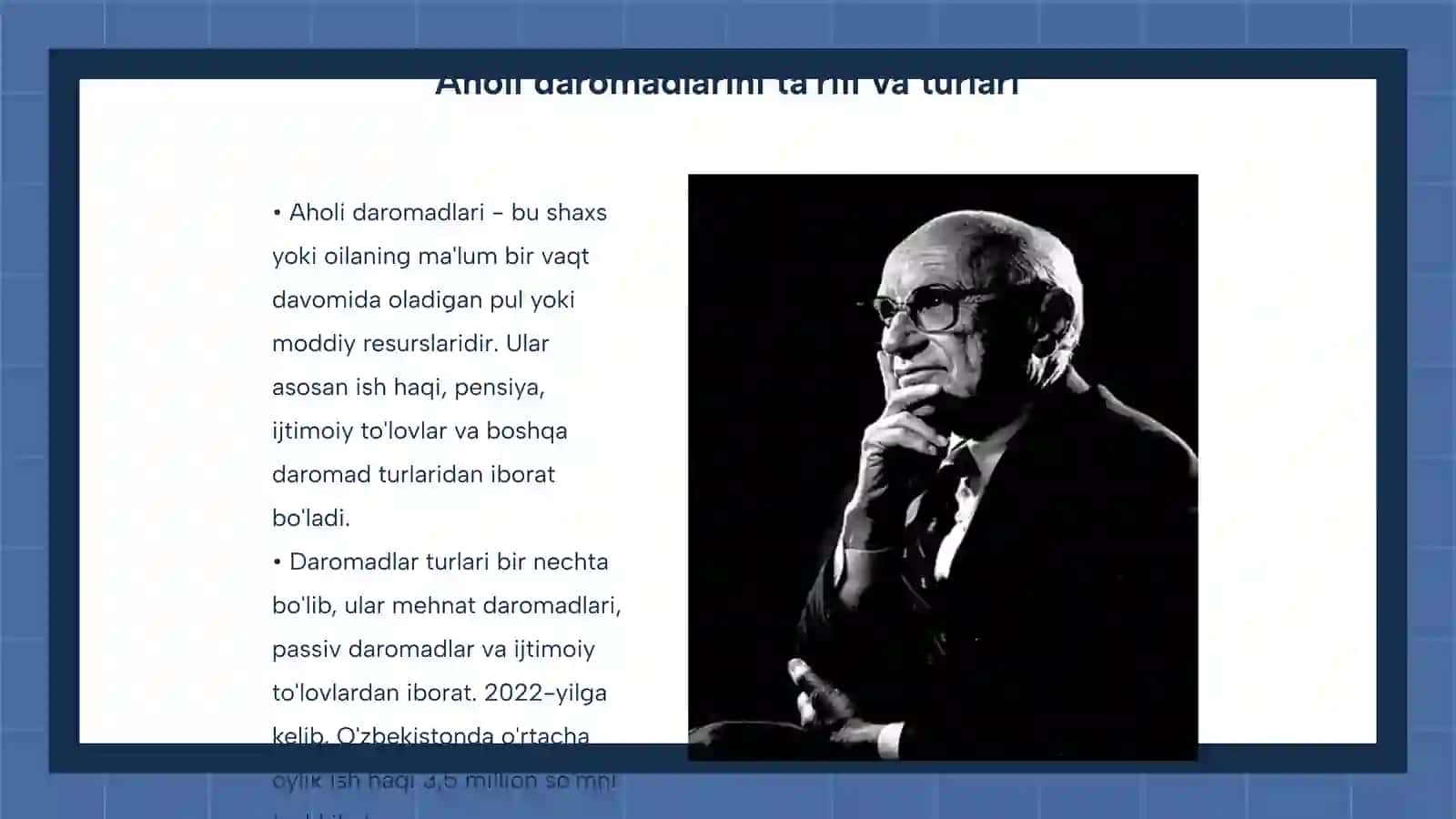 Aholi daromadlari va iste'mol harajatlari bo'yicha ma'lumotlarini tahlil qilish 3