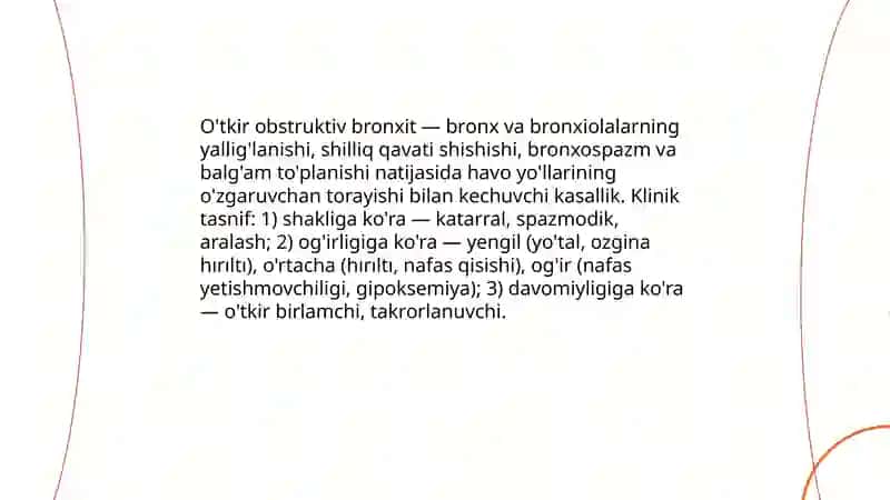 O'tkir obstruktiv bronxit 3