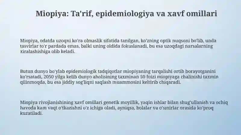 Rivojlanib boruvchi miopiyadan nogiron bo'lib qolishning profilaktikasi 3