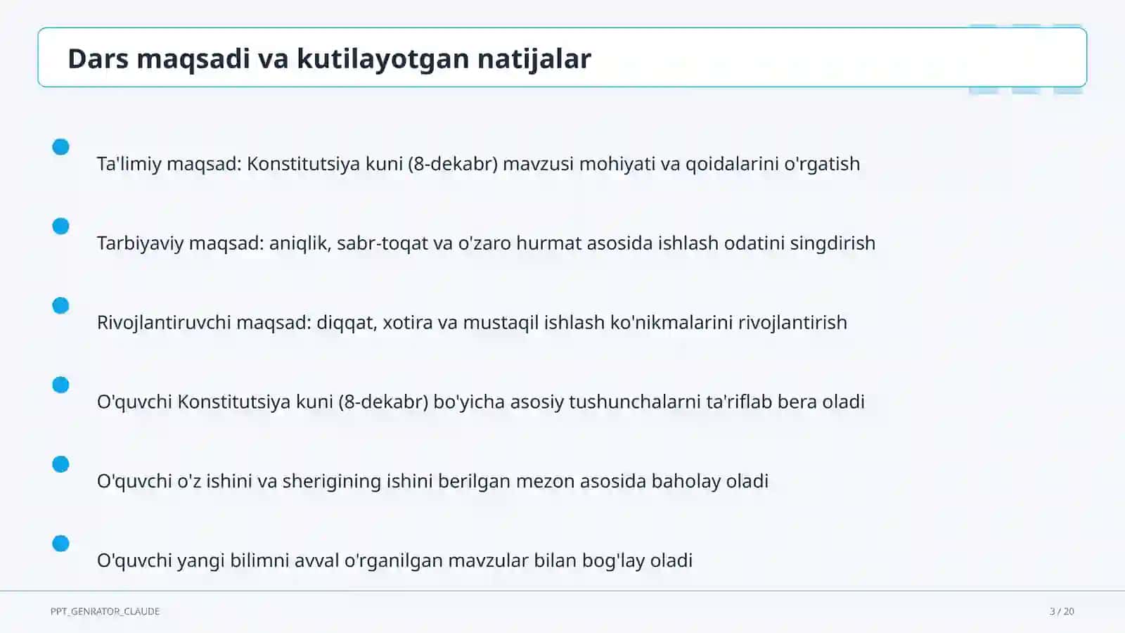 Konstitutsiya kuni (8-dekabr) 3