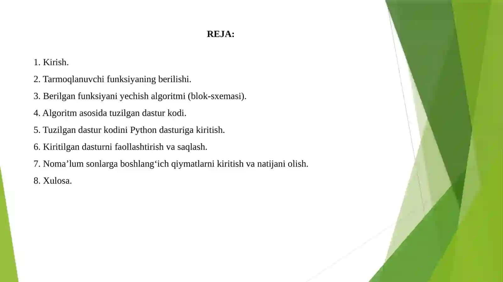 Pythondasturlashtilimisolidahisoblashtexnikasivositalariniishlatishbo‘yichabilimlarnivaamaliyko‘nikmalarniimkondarajasidasingdirish 3