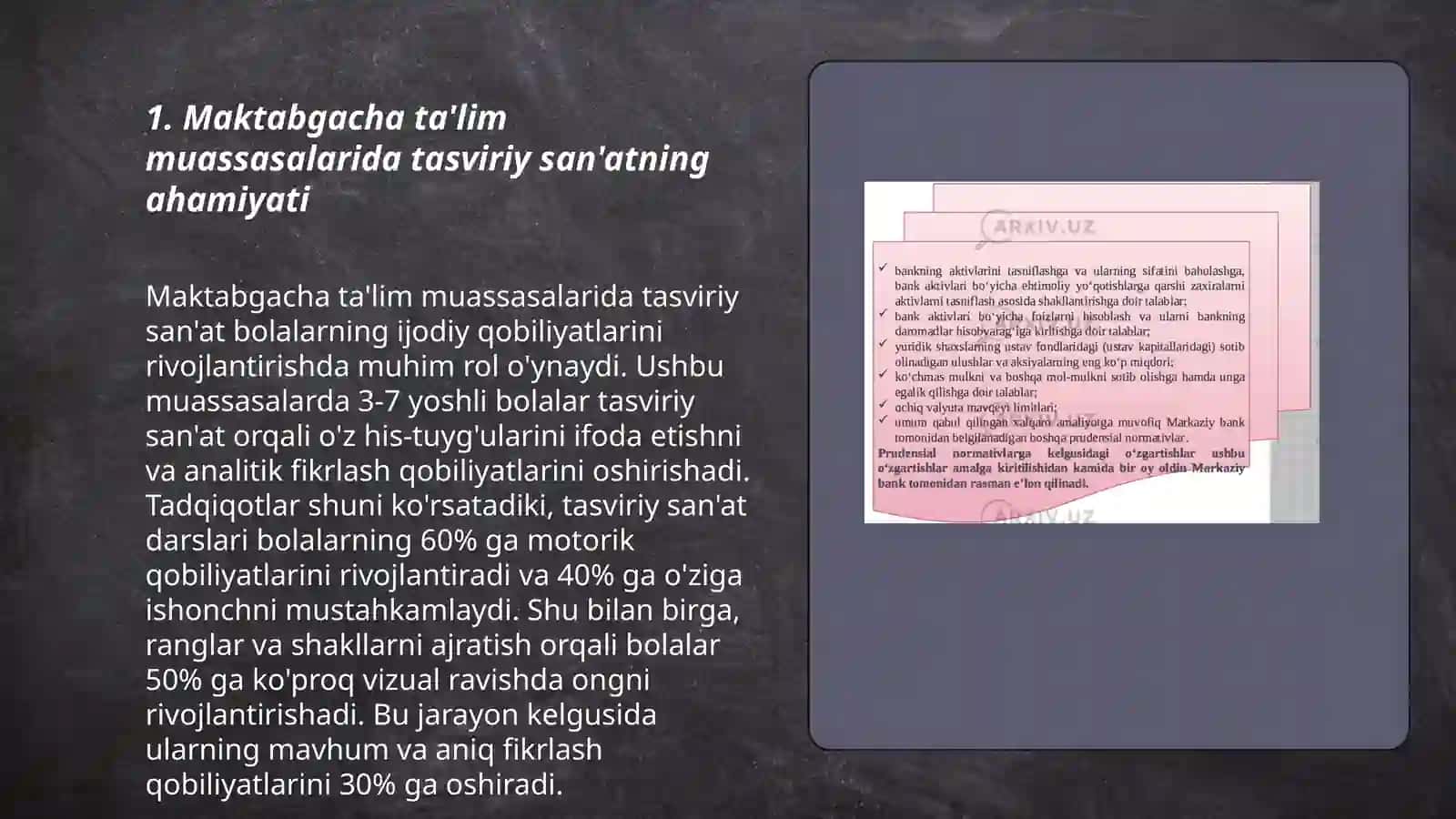 Maktabgacha ta'lim muassasalarida tasviriy faoliyat mashgʻulotlarini tashkil etish va uyushtirish 3