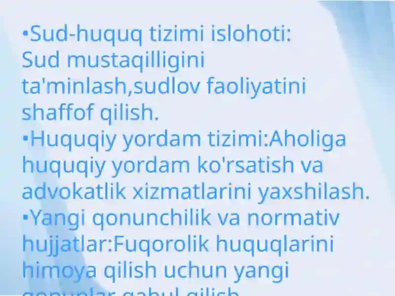 O‘zbekistondagi Huquqiy Va Siyosiy Islohotlar 3