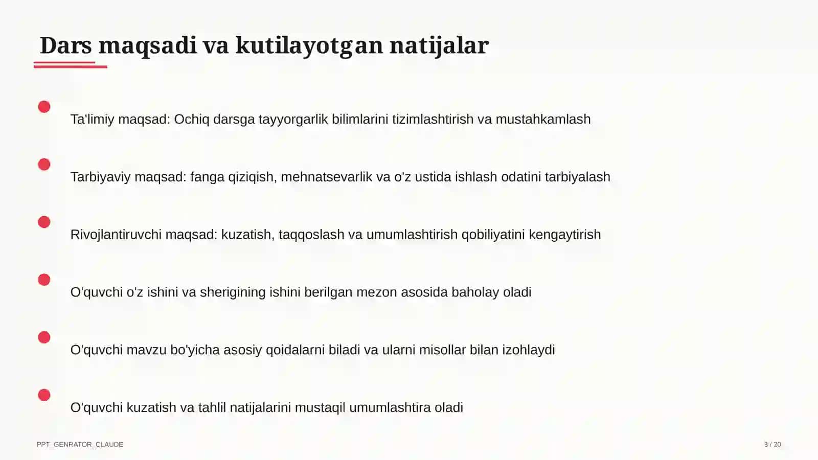 Ochiq darsga tayyorgarlik 3