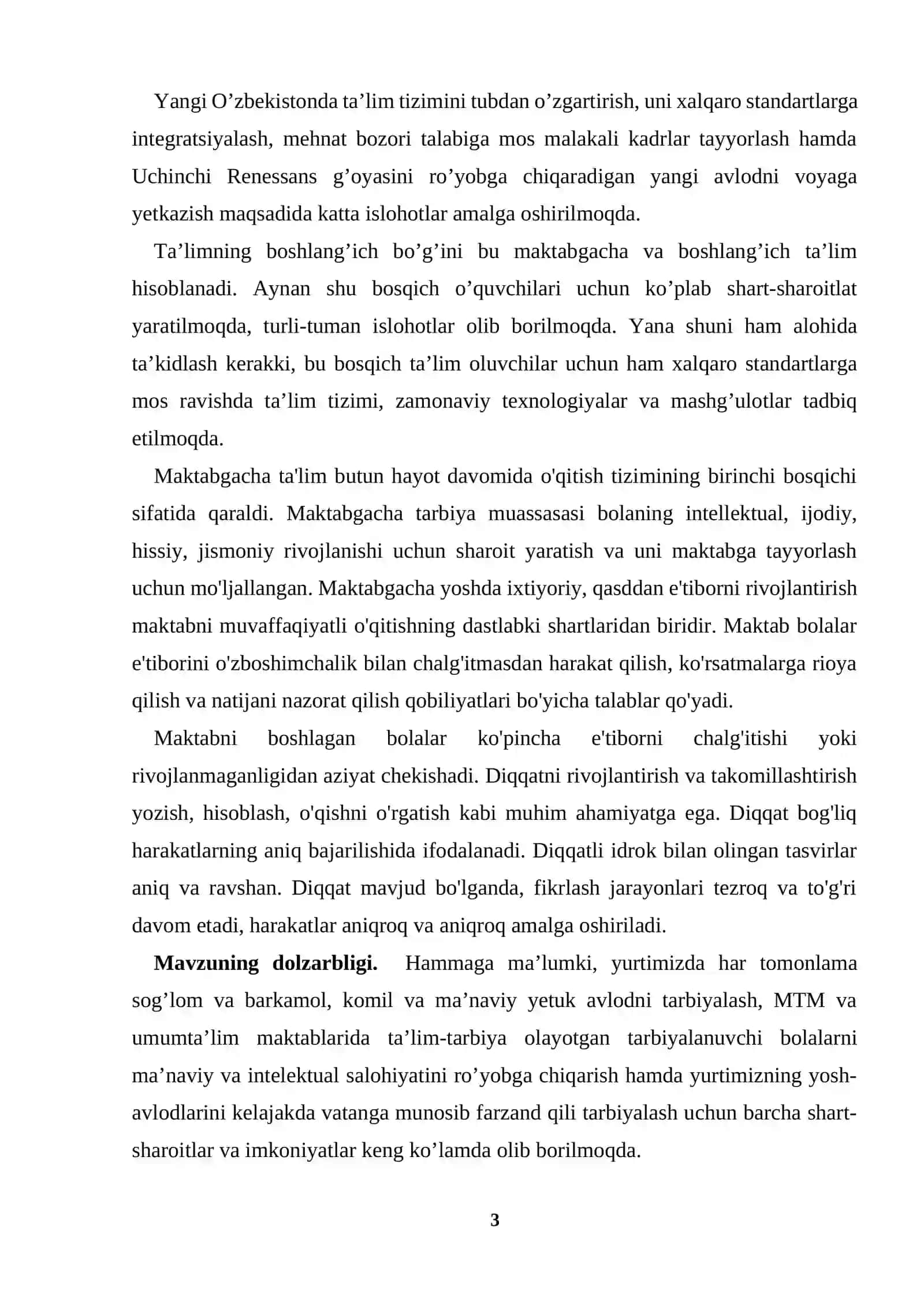 Boblar va paragraflarning nomlanishi 3