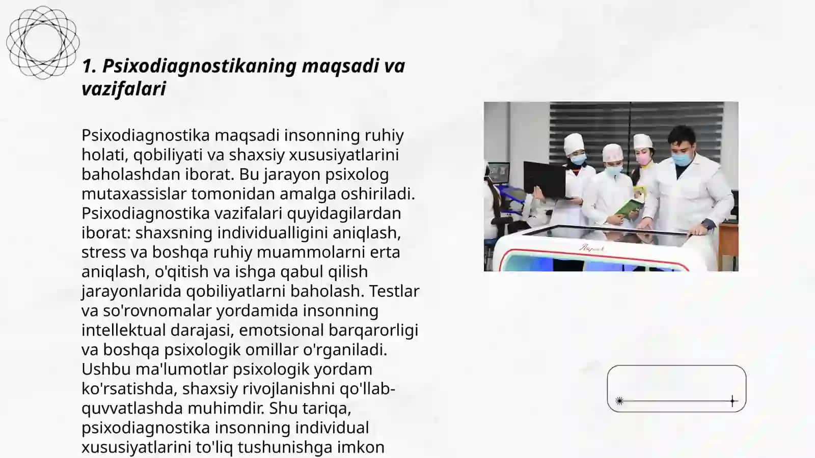 Psixodiagnostikani metoʻdikalarga qoʻyiladigon talabalari 3