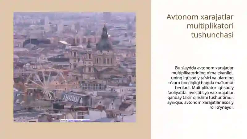 Avtonom xarajatlar multiplikatori. 3