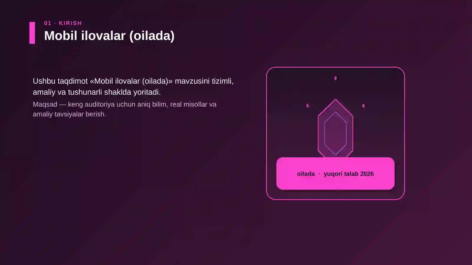 Mobil ilovalar (oilada) 3