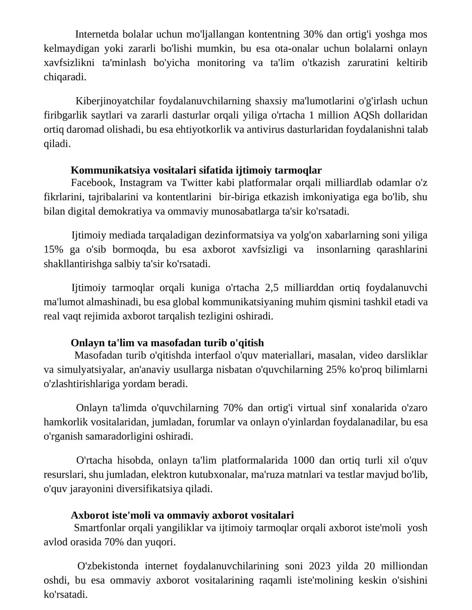 Mediya texnalôgiyalar kundalik xayotda 3