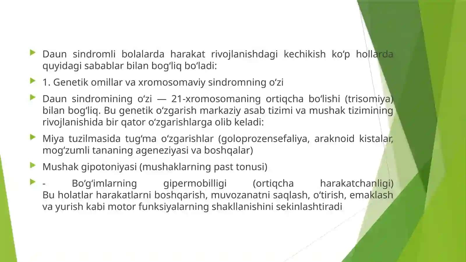 DAUN SINDROMLI BOLALARDA HARAKATLANISH RIVOJINING O‘ZIGA XOS JIHATLARI 3