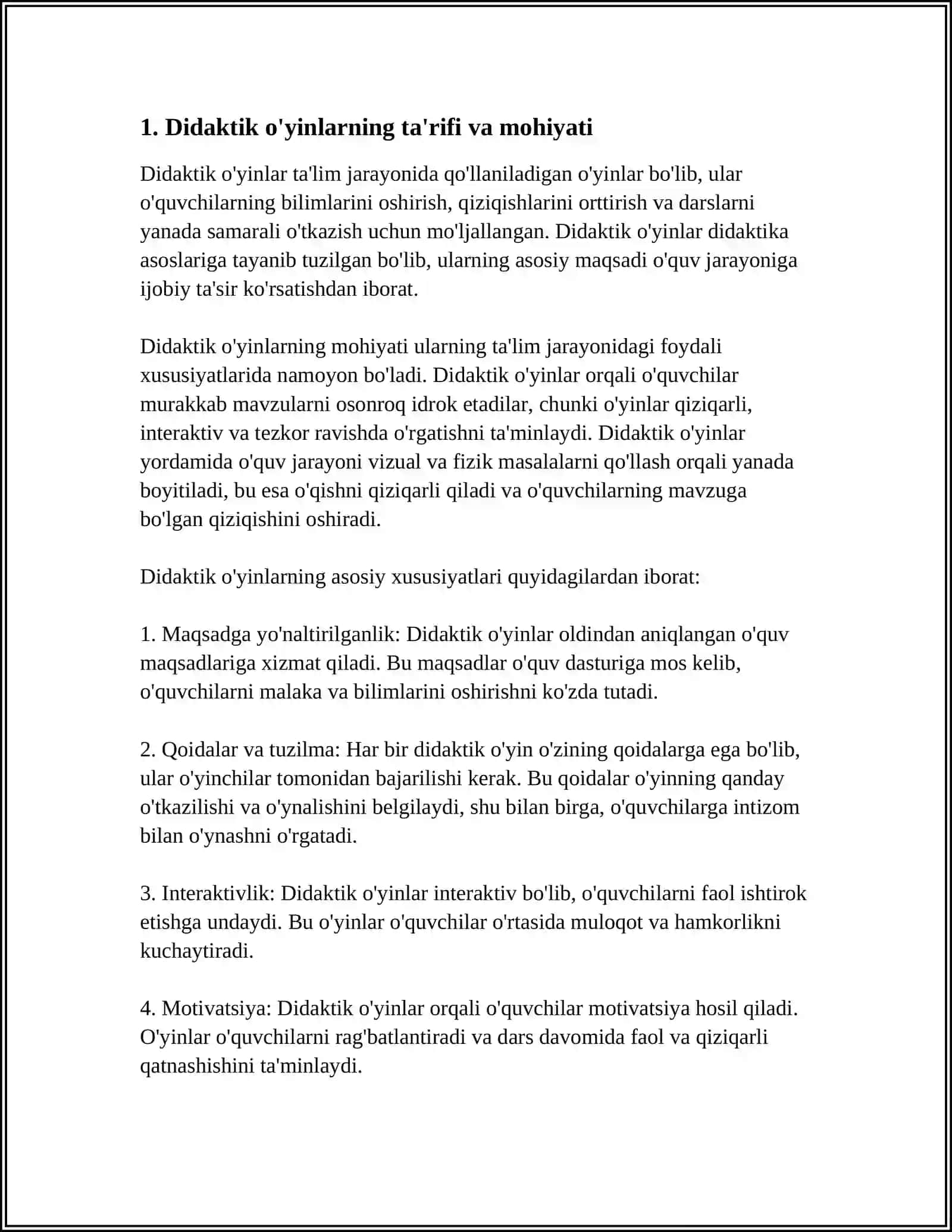 MATEMATIKA DARSLARIDA DIDAKTIK ÒYINLARNING TARBIYAVIY VAZIFALARI 3