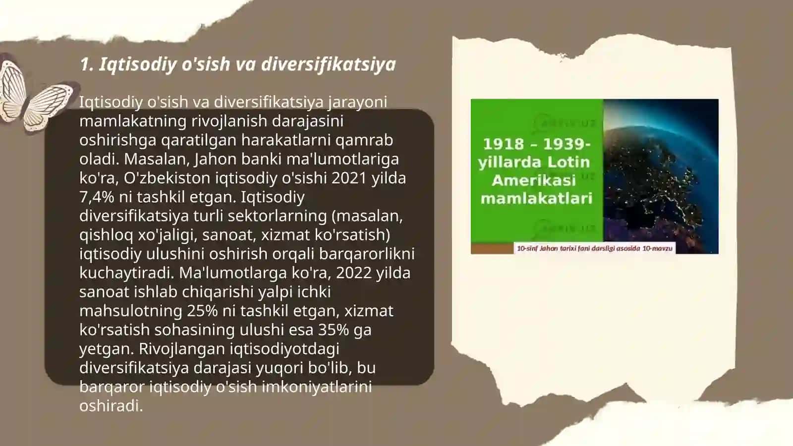 Osiyo, Afrika va Lotin Amerikasi mamlakatlari rivojlanishining asosiy yo'nalishlari 3
