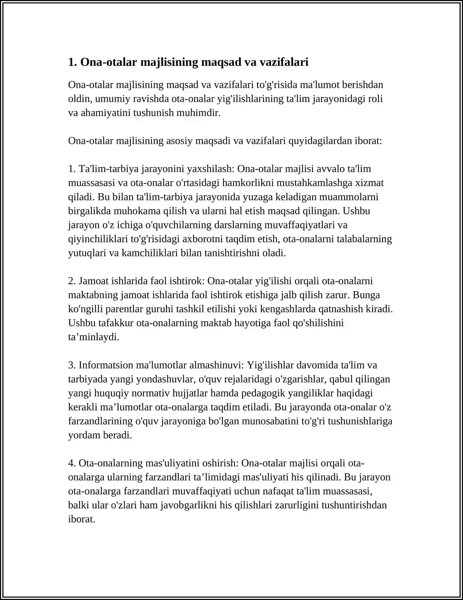 OTA-ONALAR MAJLISINI TASHKIL QILISH VA ÒTKAZISH METODIKASI 3