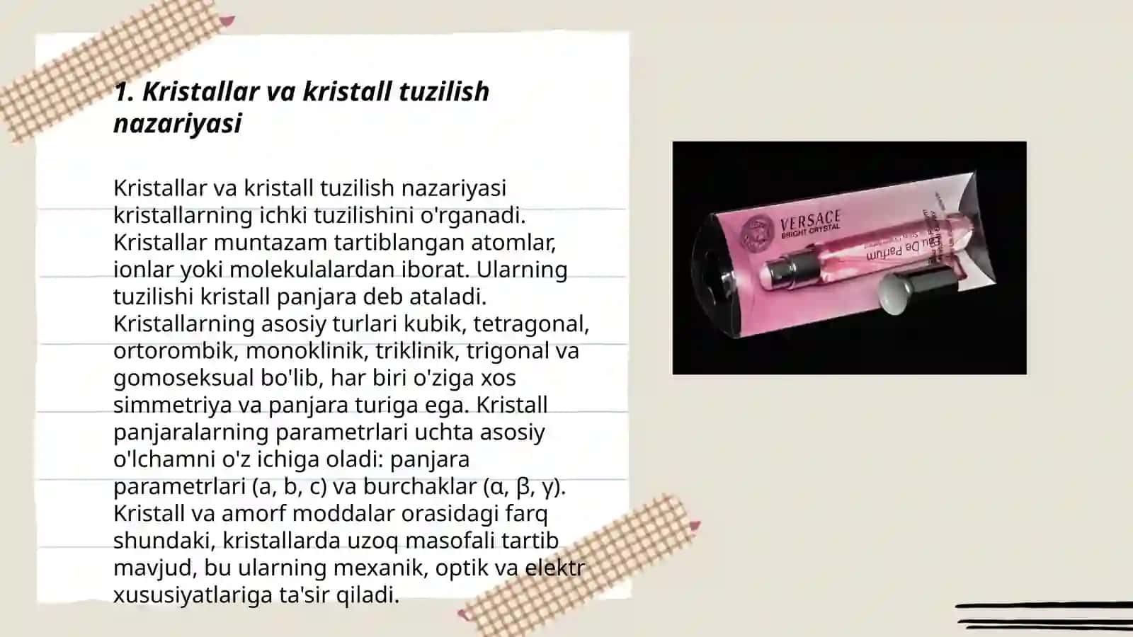Kristall va kristall modda tushunchasi 3