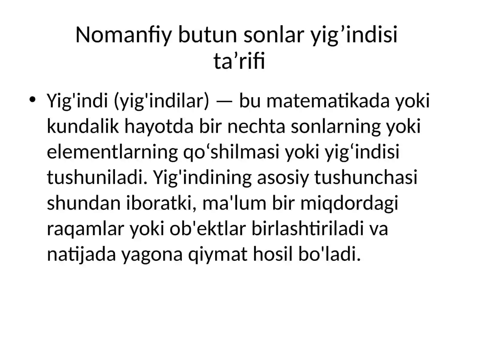 Yig'indi 3