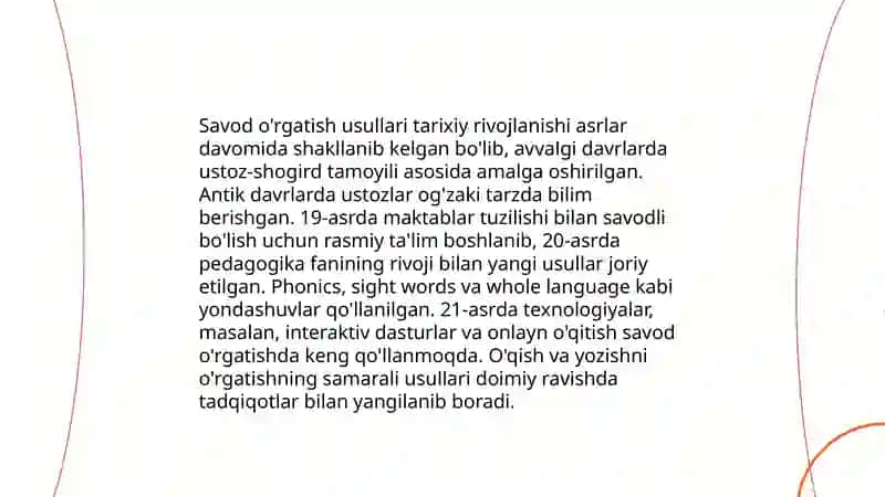 Savod o'rgatish metodlariga qiyosiy-tanqidiy tahlil 3