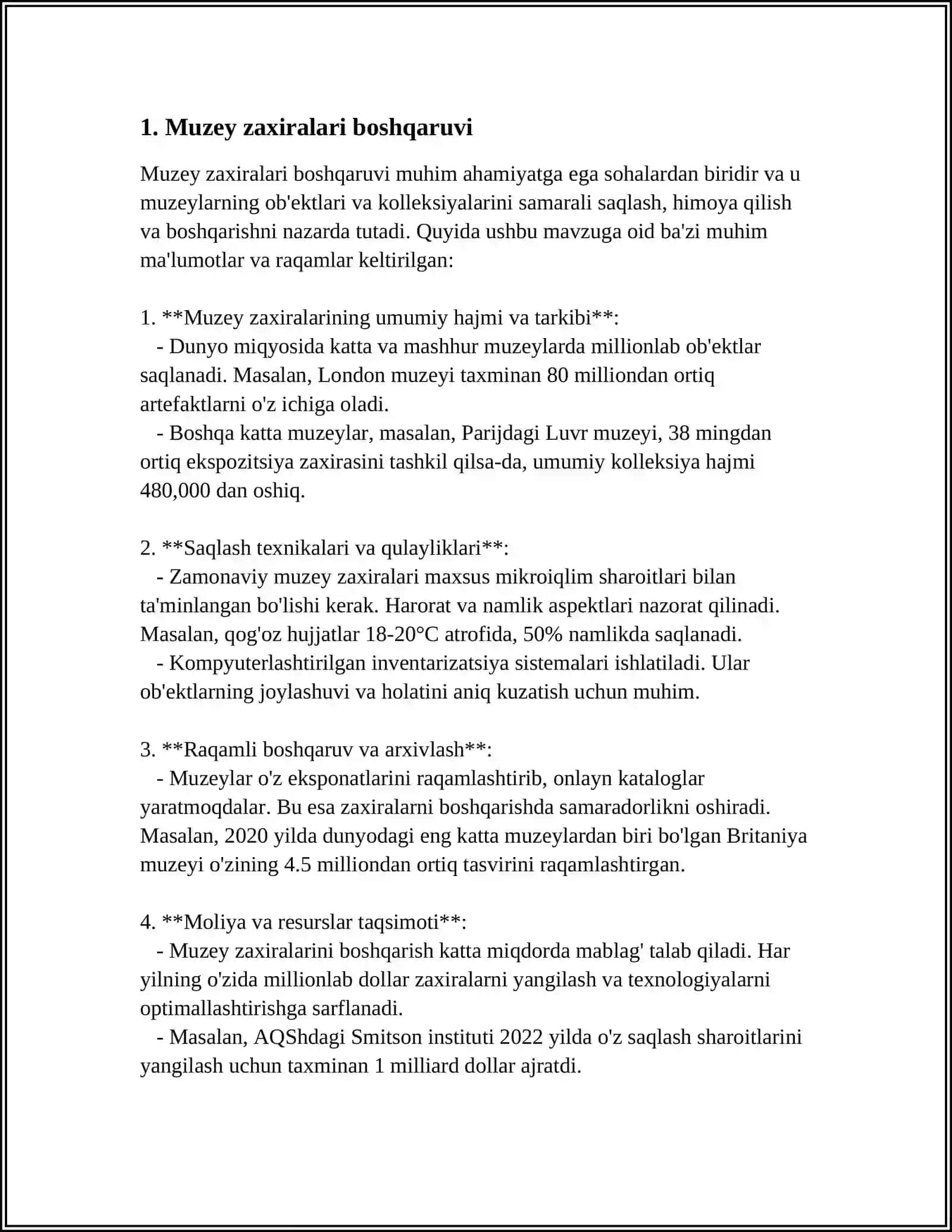 MUZEY ZAXIRALARI 3
